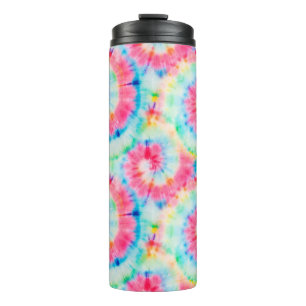 Tie Dye Spiral. Beautiful Watercolor Dirty Art. Sw Thermal Tumbler