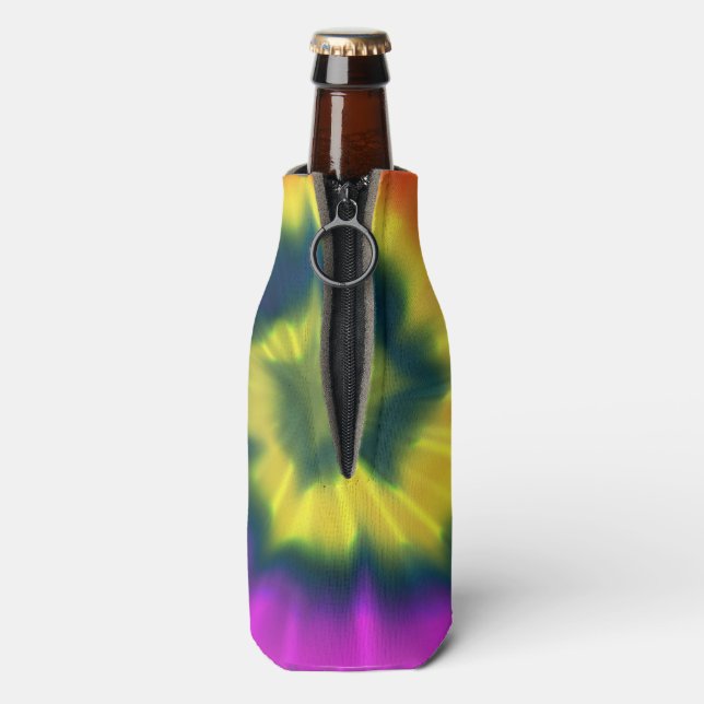 Tie-Dye Spiral - Bottle Cooler (Bottle Back)