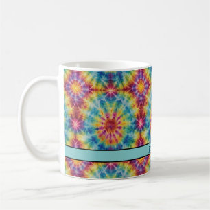  Tie Dye Spiral in Magenta Print 11 oz Coffee Mug