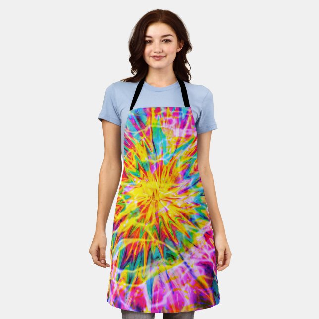 TIE DYE SPLASH APRON (Worn)