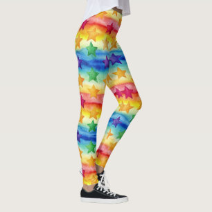 Tie Dye Star Leggings