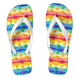 Tie Dye Star Thongs