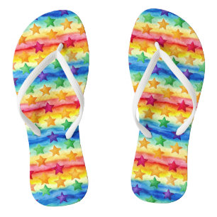Tie Dye Star Thongs
