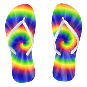 Tie-Dye Starburst Flip Flops