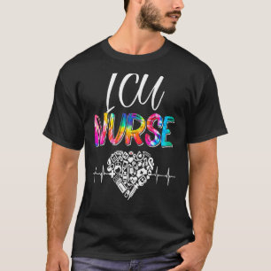 Tie Dye Stethoscope Icu Nurse Day Nursing Scrub Li T-Shirt