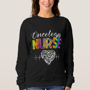 Tie Dye Stethoscope Oncology Nurse Day Nursing Scr Sweatshirt