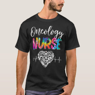 Tie Dye Stethoscope Oncology Nurse Day Nursing Scr T-Shirt