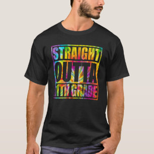 Tie Dye Straight Outta Eleventh Grade 2023 Gradua T-Shirt