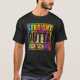 Tie Dye Straight Outta High School 2023 Graduatio T-Shirt