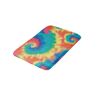 Tie Dye Style Bath Mat