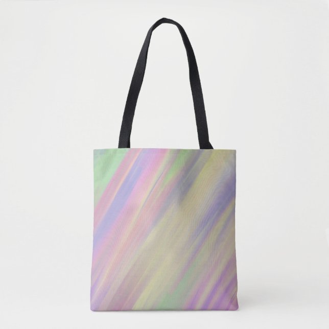 Tie Dye Style Multi Colour Blended Background Tote Bag (Front)