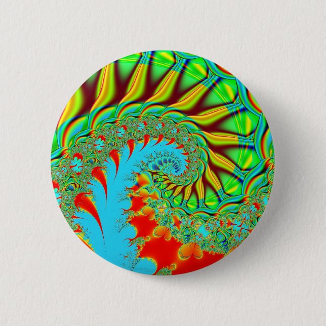 Tie Dye Swirl 6 Cm Round Badge (Front)