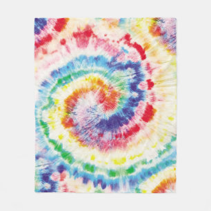 Tie Dye Swirl. Seamless Tiedye Pattern. Fabric Mu Fleece Blanket