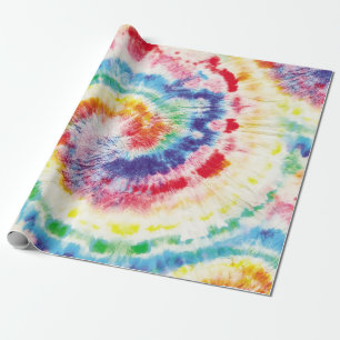 Tie Dye Swirl. Seamless Tiedye Pattern. Fabric Mu Wrapping Paper