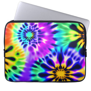 Tie Dye Swirling Pattern Design Laptop Sleeve