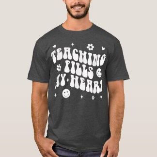 Tie Dye Teaching Fills My Heart Teacher Life Back T-Shirt