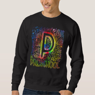 Tie Dye Team Kid Teacher Back To School Preschool Sweatshirt