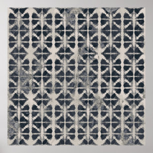 Tie dye texture creative repeat modern patternafri poster