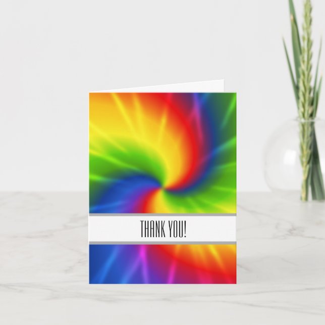 Tie dye Thank You Card (Front)