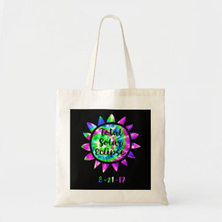 Tie Dye Total Solar Eclipse Tote Bag