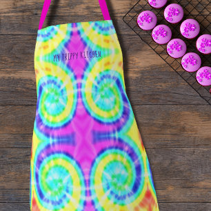 Tie Dye Trippy Kitchen Psychedelic Apron