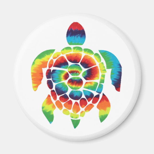 Tie Dye Turtle  Magnet (Front)