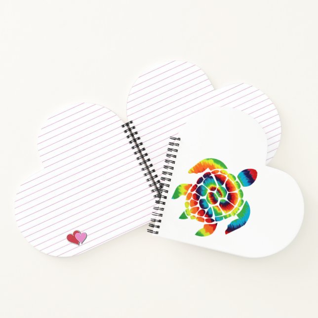 Tie Dye Turtle     Notebook (Inside)