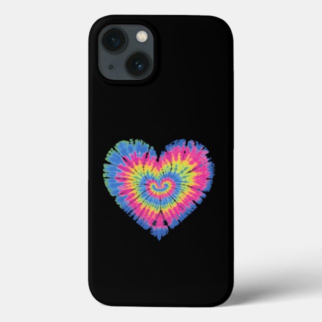 Tie Dye Valentines Colourful Hearts Day  Case-Mate iPhone Case (Back)