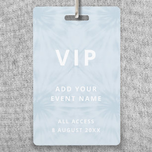 Tie Dye   VIP Access Pastel Blue Event ID Badge
