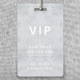 Tie Dye   VIP Festival Concert Grey Event ID Badge