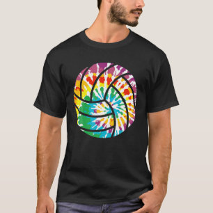 Tie Dye Volleyball Funny Sport Lovers Mens Womens T-Shirt