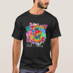 Tie Dye Watch Out 2nd Grade Teacher Student Back T T-Shirt