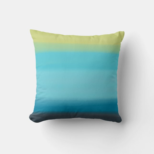 Tie-Dye Watercolor Designer Style Pillow (Front)