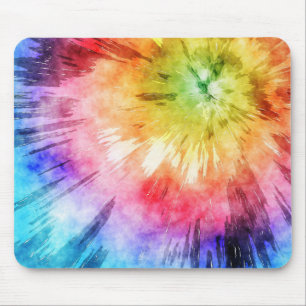 Tie Dye Watercolor Mouse Pad