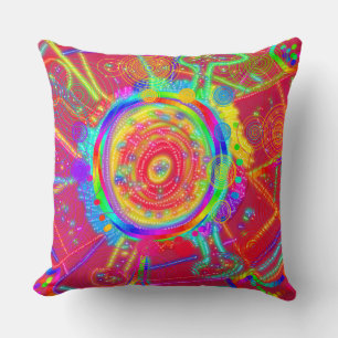 Tie-Dye Wheel Fan Flower Cushion