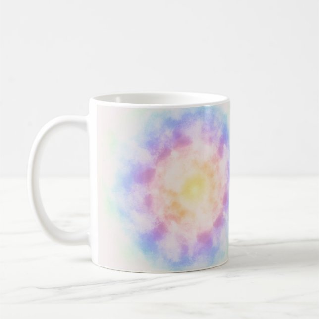 tie-dye! whimsical fun coffee mug (Left)