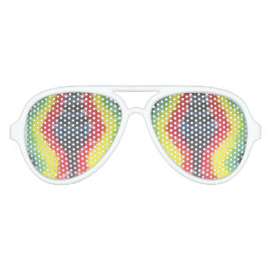 tie dye white aviator sunglasses rasta