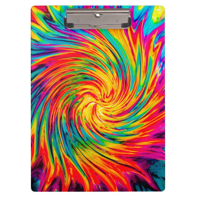 TIE DYE WIND ABSTRACT CLIPBOARD (Front)