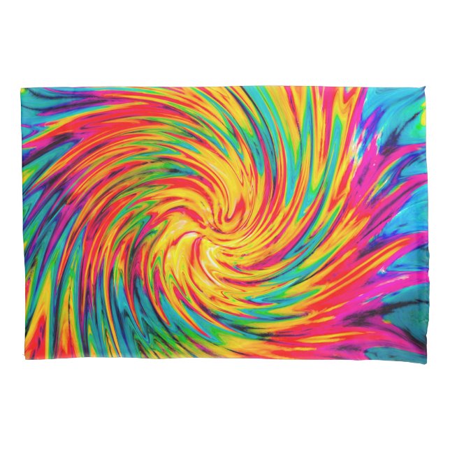 TIE DYE WIND ABSTRACT PILLOWCASE (Front)