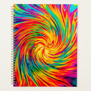 TIE DYE WIND ABSTRACT PLANNER