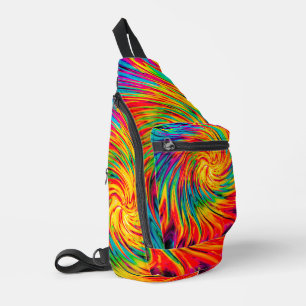 TIE DYE WIND ABSTRACT SLING BAG