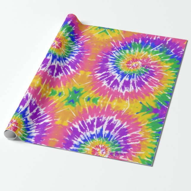 Tie-dye Wrapping Paper (Unrolled)