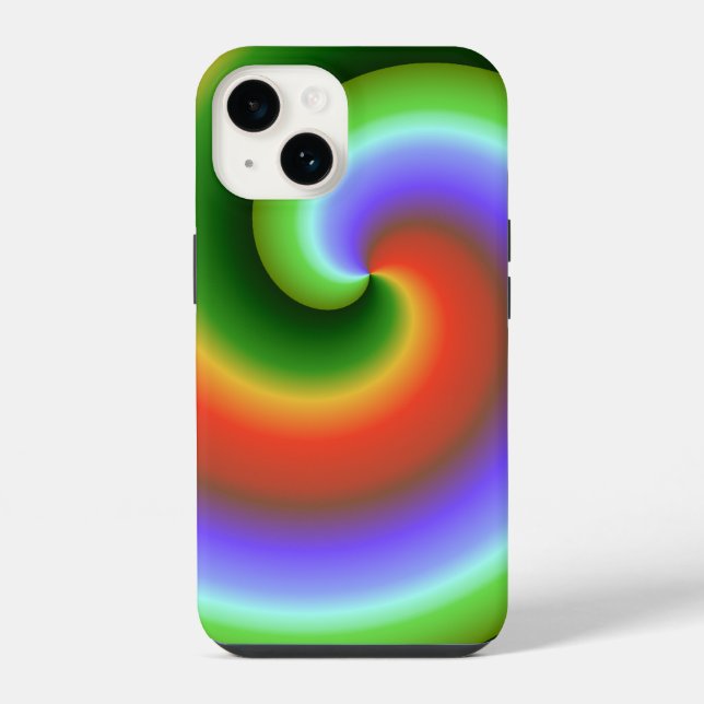 Tie Dyed Conch Shell iPhone Case (Back)