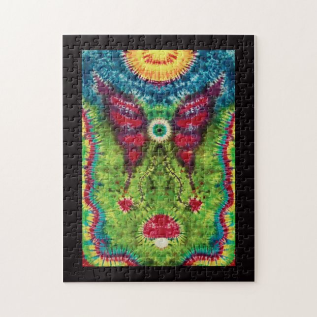 Tie Dyed "Flying Eyeball" Puzzle (Vertical)
