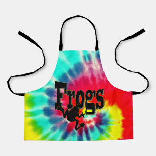 Tie Dyed Frog, Kids Full Print Apron