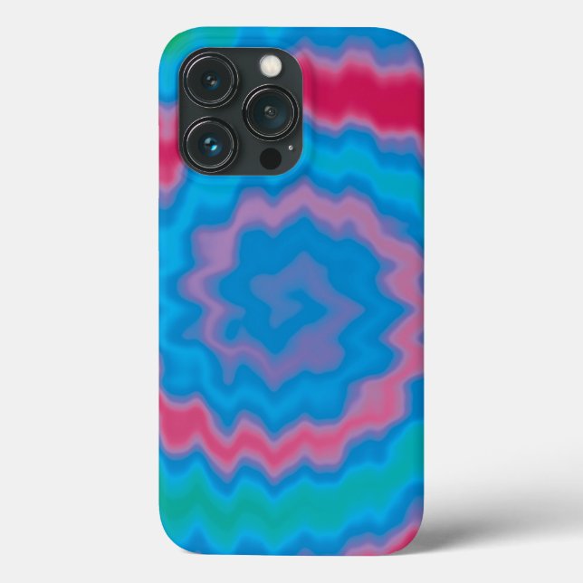 Tie dyed groovy funky retro swirl cool iPad Case (Back)