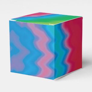 Tie dyed groovy funky retro swirl pattern cool favour box