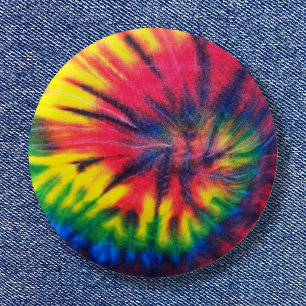 Tie Dyed Pattern 6 Cm Round Badge