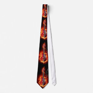 tie, guitar, rock and roll,blues, jazz,hell tie