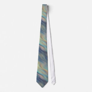 Tie in Pastel Blue Waves
